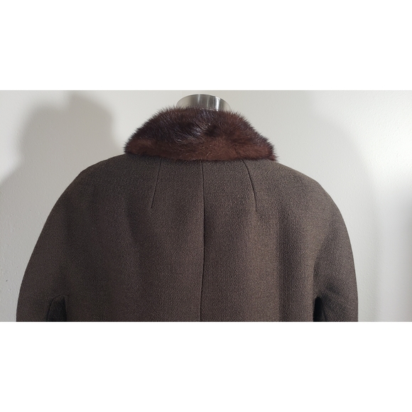 💥CLOSING SALE💥 Vintage Fur Collared Long Jacket - Picture 4 of 6